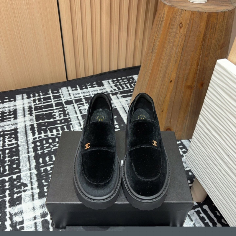 Ch*el leather shoes